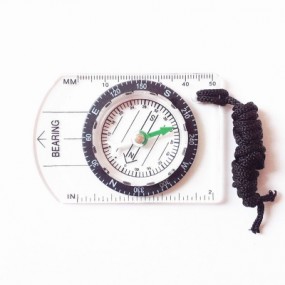 Mini Baseplate Compass Map Scale Ruler Outdoor Camping Hiking Cycling Accessory