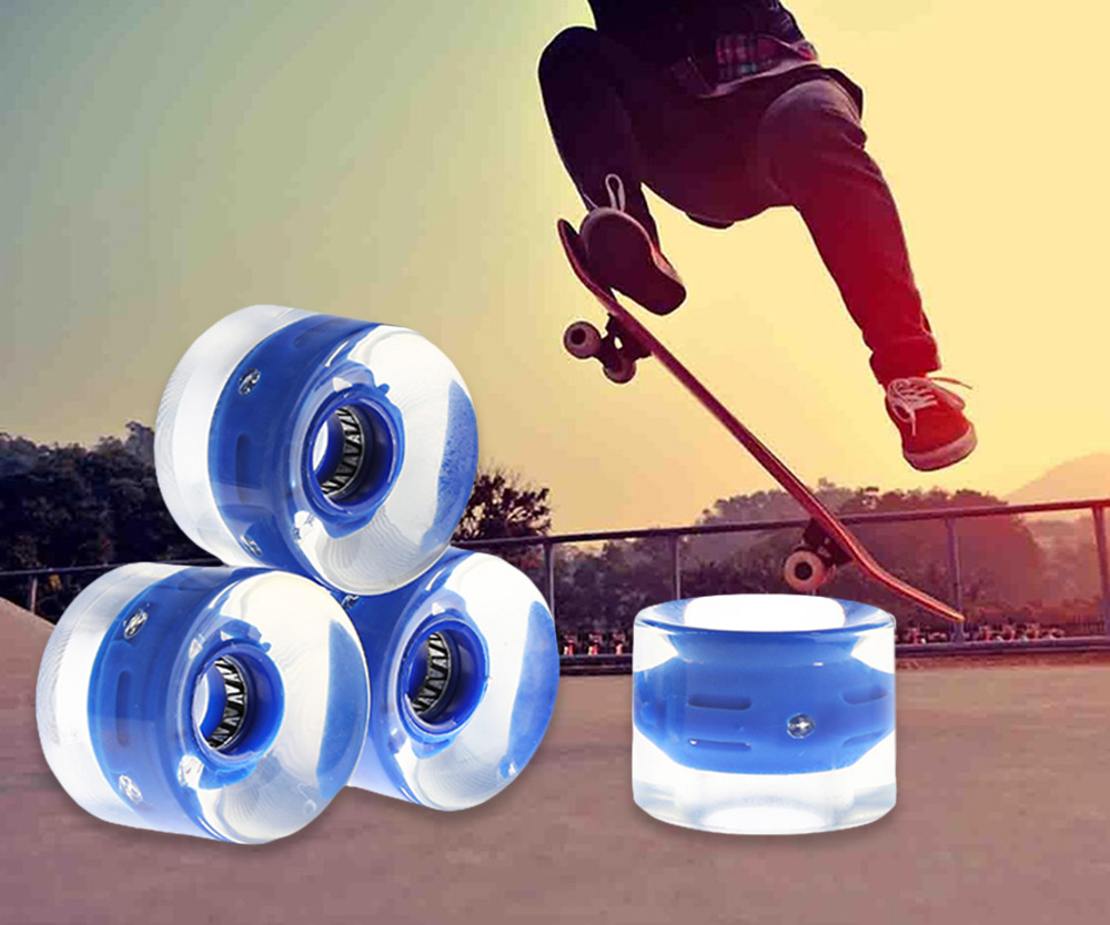 4pcs LED 60 x 45mm Skateboard Wheels